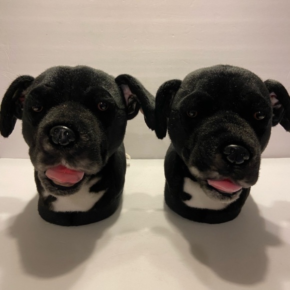 CUDDLE Clones Realistic Replica Plush Lifelike Dog Slippers Footwear Ret. $275 - Picture 1 of 12